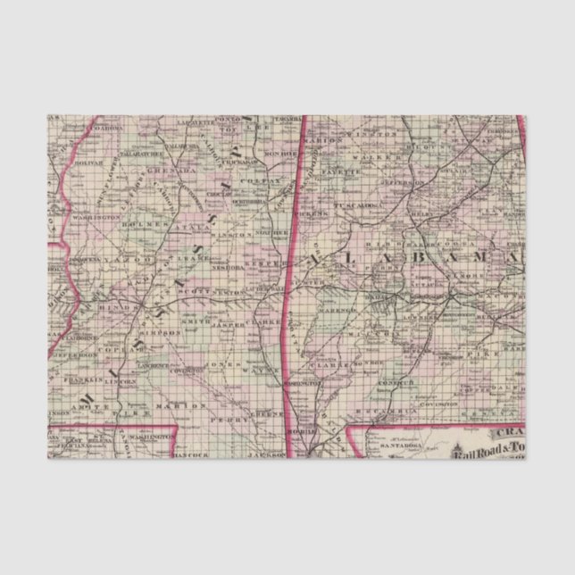 Papel De Seda Mississippi e Alabama (Frente )