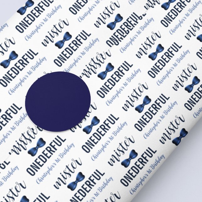 Papel De Seda Mister OnewonArco Tie primeiro aniversario (Criador carregado)