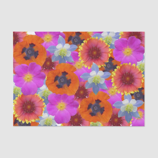 Papel De Seda Mistura do Wildflower (Frente )