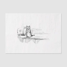 Papel De Seda Mittens the Kitten (Gato Assustado) (Beatrix Potte