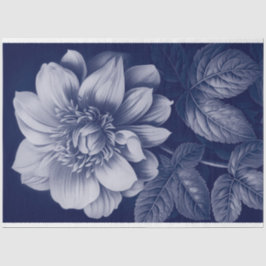 Papel De Seda Mobiliário de decúbito Marinho azul monocromático