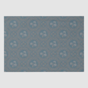 Papel De Seda Mocha Tapeçaria Rococo Mandala Azulejo Elegante de