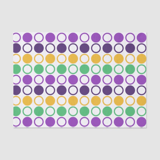 Papel De Seda Mod Mardi Gras Pontos (Frente )