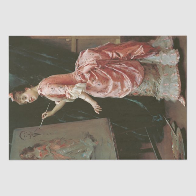 Papel De Seda Model Fazer Mishead (por Raimundo de Madrazo) (Frente )