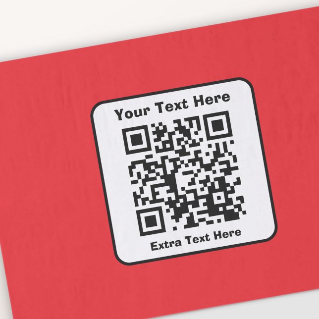 Papel De Seda Modelo de código QR escaneável com texto editável (Criador carregado)