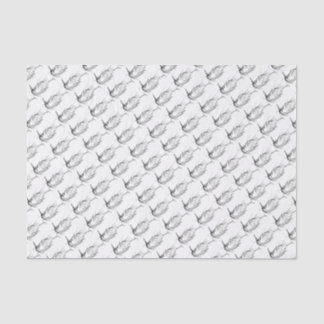 Papel De Seda Modelo de esboço azul de herão