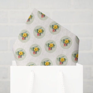 Papel De Seda Modelo de logotipo de empresa Ecru