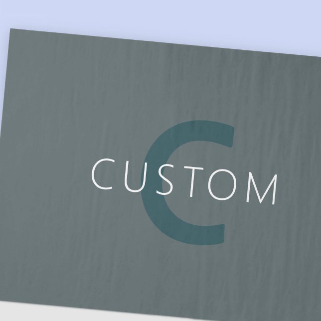 Papel De Seda Modelo de Monograma Personalizável com Estilo (Criador carregado)