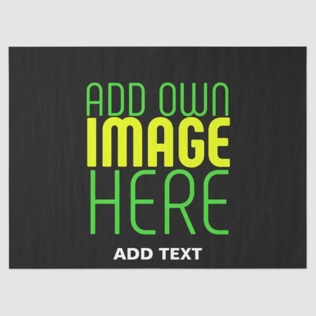 PAPEL DE SEDA MODELO DE TEXTO DE IMAGEM NEGRA SIMPLES EDITÁVEL M (Frente )