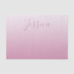 Papel De Seda Modelo Elegante e rosa editável (qualquer cor)