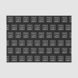 Papel De Seda Modelo seu logotipo aqui preto