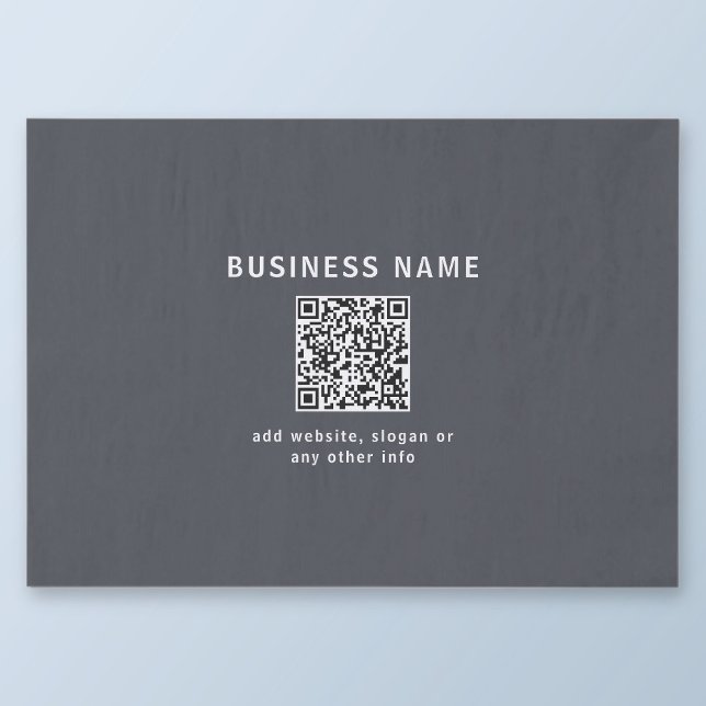 Papel De Seda Modelo Simples para o seu código QR | Cinza Escuro (Criador carregado)
