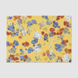 Papel De Seda Modern Art Van Gogh Flores em Amarelo
