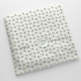 Papel De Seda Modern Elegant Watercolor Greenery