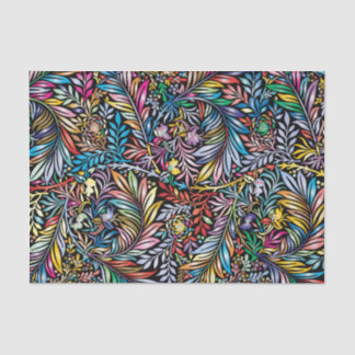 Papel De Seda Modern Floral