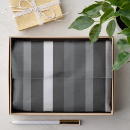 Papel De Seda Moderna Linear | Carbono & Obsidiana