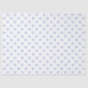 Papel De Seda Moderno Blue White Union Stars Logotipo da UE