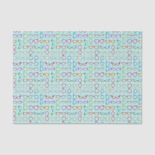 Papel De Seda Moderno do Século Médio de Gingham Retro