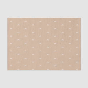 Papel De Seda Moderno Minimalista Beige Boho Rainbow