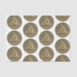 Papel De Seda Moedas do Aniversário de Recuperação de 2 Anos