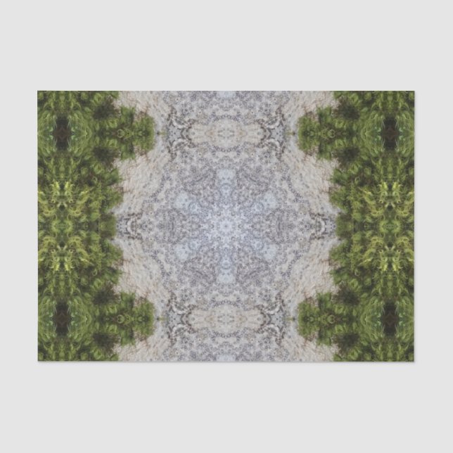 Papel De Seda Moisés Verdes e Arte da Terra (Frente )