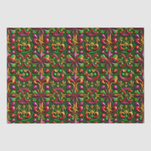 Papel De Seda ~ Mola de Natal multicolor ~