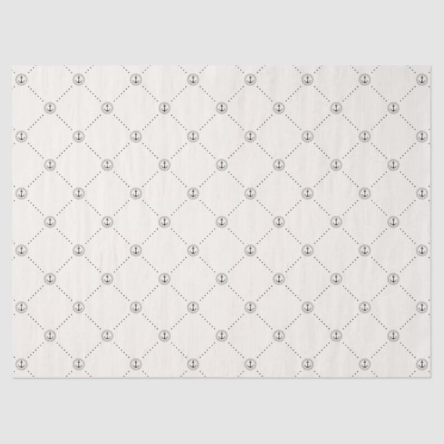 Papel De Seda Moldagem de Presentes de Ancoragem Náutica (Frente )