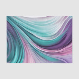 Papel De Seda Molho de Presente Moderno, Roxo e Teal=