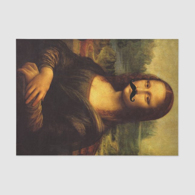 Papel De Seda Mona Lisa Bearded Lady (Frente )