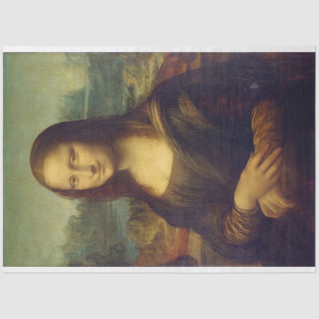 Papel De Seda Mona Lisa, Leonardo da Vinci (Frente )