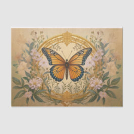 Papel De Seda Monarca Ganha Dourada, Belo Design Formal