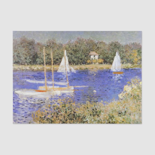 Papel De Seda Monet - A Bacia do Argenteuil (Frente )