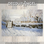 Papel De Seda Monet - A Decoupage do Mágico (Cena de Inverno)<br><div class="desc">Este artigo de desvinculação apresenta uma fotografia de alta resolução de Claude Monet's The Magpie, uma cena serena de inverno que mostra o domínio da luz e da atmosfera de Monet. A pintura retrata um pílula solteiro pregado em um portão coberto de neve, cercado por luz suave e difusa que...</div>