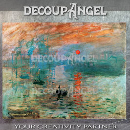 Papel De Seda Monet- Impression, Sunrise Decoupage