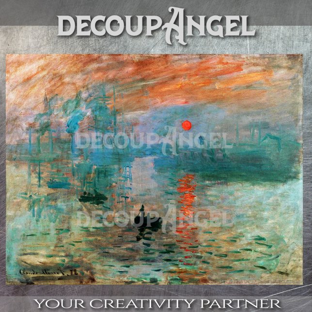 Papel De Seda Monet- Impression, Sunrise Decoupage (Criador carregado)