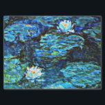 Papel De Seda Monet - Lírios De Água, Azul<br><div class="desc">Claude Monet,  Lírios-d'água,  Azul</div>