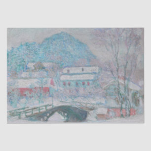 Papel De Seda Monet - Noruega, Sandviken Village na neve