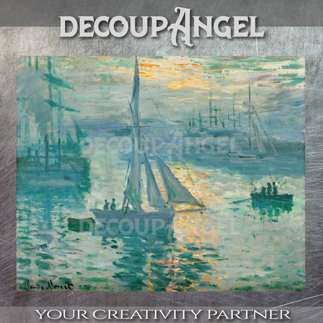 Papel De Seda Monet- Sunrise com Separação de Entrega (Criador carregado)