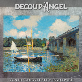 Papel De Seda Monet- The Bridge at Argenteuilt Decoupage