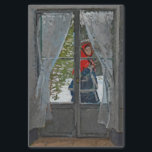 Papel De Seda Monet The Red Kerhead Vintage Painting<br><div class="desc">Oscar-Claude Monet (14 de novembro de 1840 - 5 de dezembro de 1926) foi pintor francês, fundador do estilo de pintura Impressionista francês. Esta pintura retrata a primeira esposa de Monet, Camille, do lado de fora num dia de neve que passa pelas portas francesas da sua casa no Argenteuil. Este...</div>