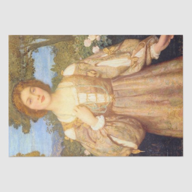 Papel De Seda Monna Giovanna (por Edward Robert Hughes) (Frente )