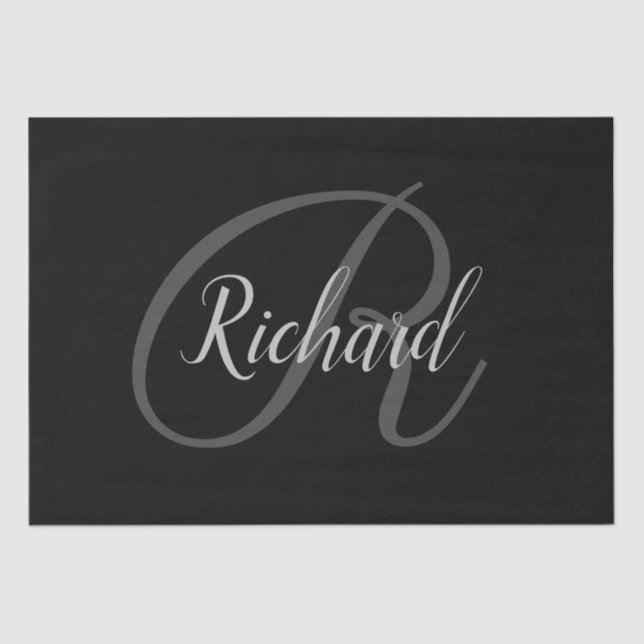 Papel De Seda Monograma (Frente )