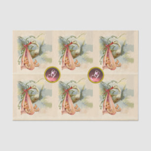 PAPEL DE SEDA MONOGRAMA DE PINK GEM STORY GIRL GIRL CHÁ