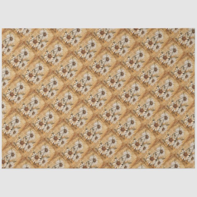 Papel De Seda Monograma - Letra Inicial A Desenho De Daisy Vinta (Frente )