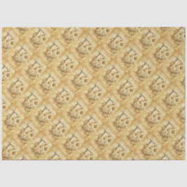 Papel De Seda Monograma - Letra inicial D Desenho de margarida v