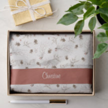 Monograma Red Boho Woodland Winterberry