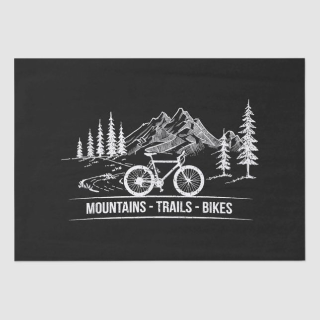 Papel De Seda Montanha - Bicicleta de bicicleta de bicicleta (Frente )
