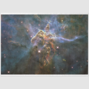 Papel De Seda Montanha Mística na Nebulosa Carina Hubble Space