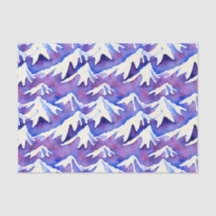 Montanhas Retro Snowy Purple
