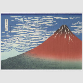 Papel De Seda Monte Fuji em tempo limpo (Red Fuji) (Hokusai)